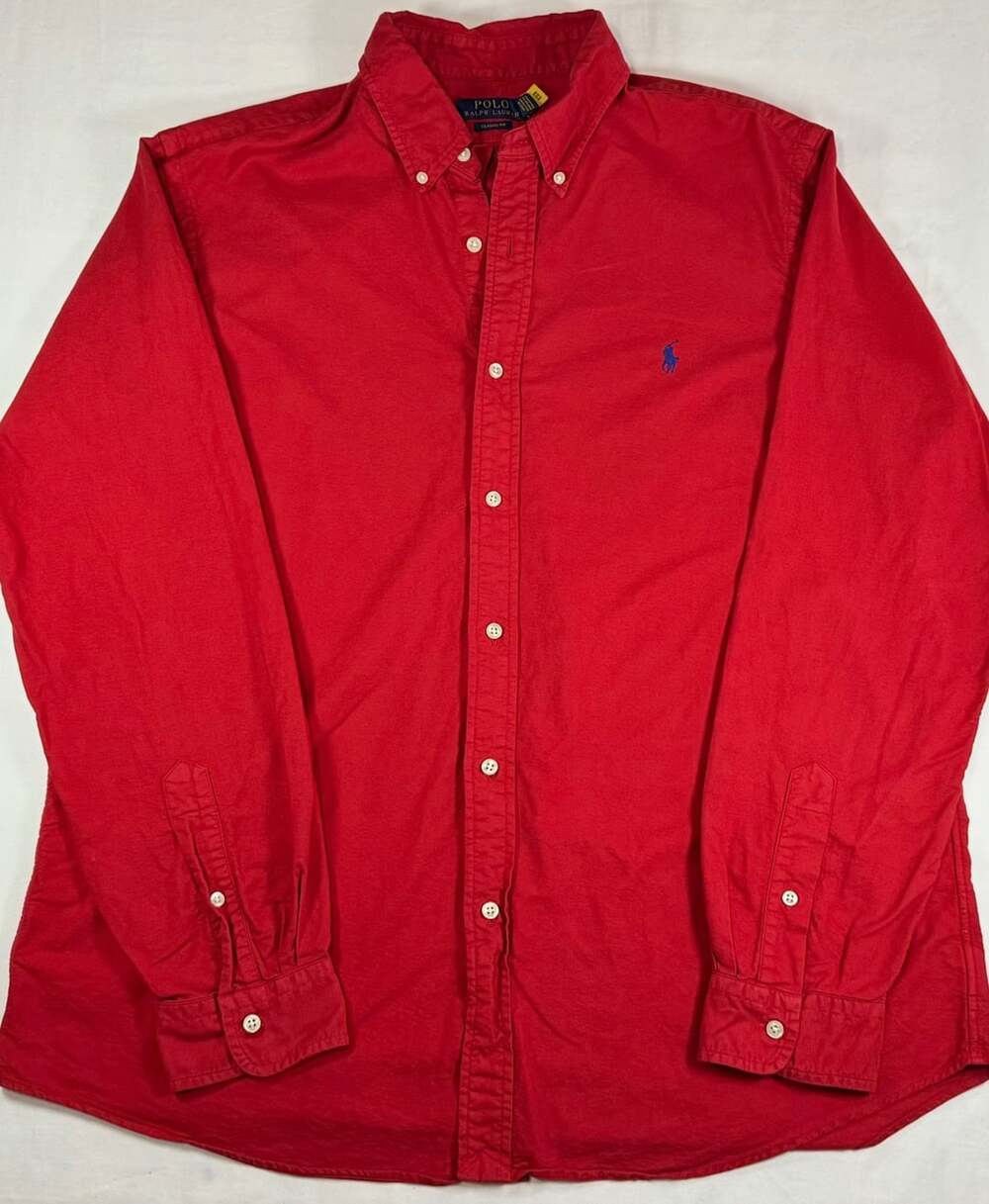 Polo Ralph Lauren Classic Fit Oxford Shirt Size XL Red